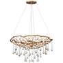 2_Hinkley Laguna 26" Wide Glass and Burnished Gold Net Pendant Light