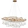 1_Hinkley Laguna 42"W Brushed Gold 8-Light Linear Chandelier