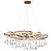 Hinkley Laguna 42"W Brushed Gold 8-Light Linear Chandelier