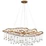2_Hinkley Laguna 42"W Brushed Gold 8-Light Linear Chandelier more views