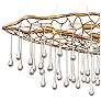 5_Hinkley Laguna 42"W Brushed Gold 8-Light Linear Chandelier more views