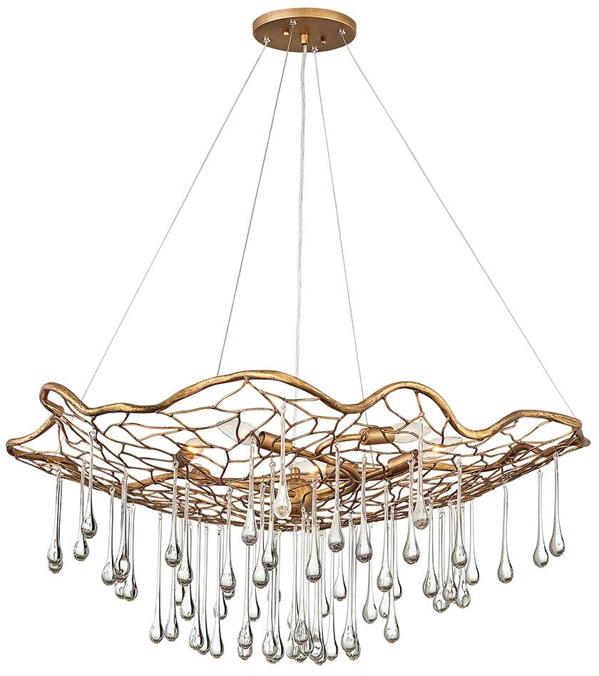 Hinkley Laguna Large Single Tier Chandelier 36" Burnished Gold