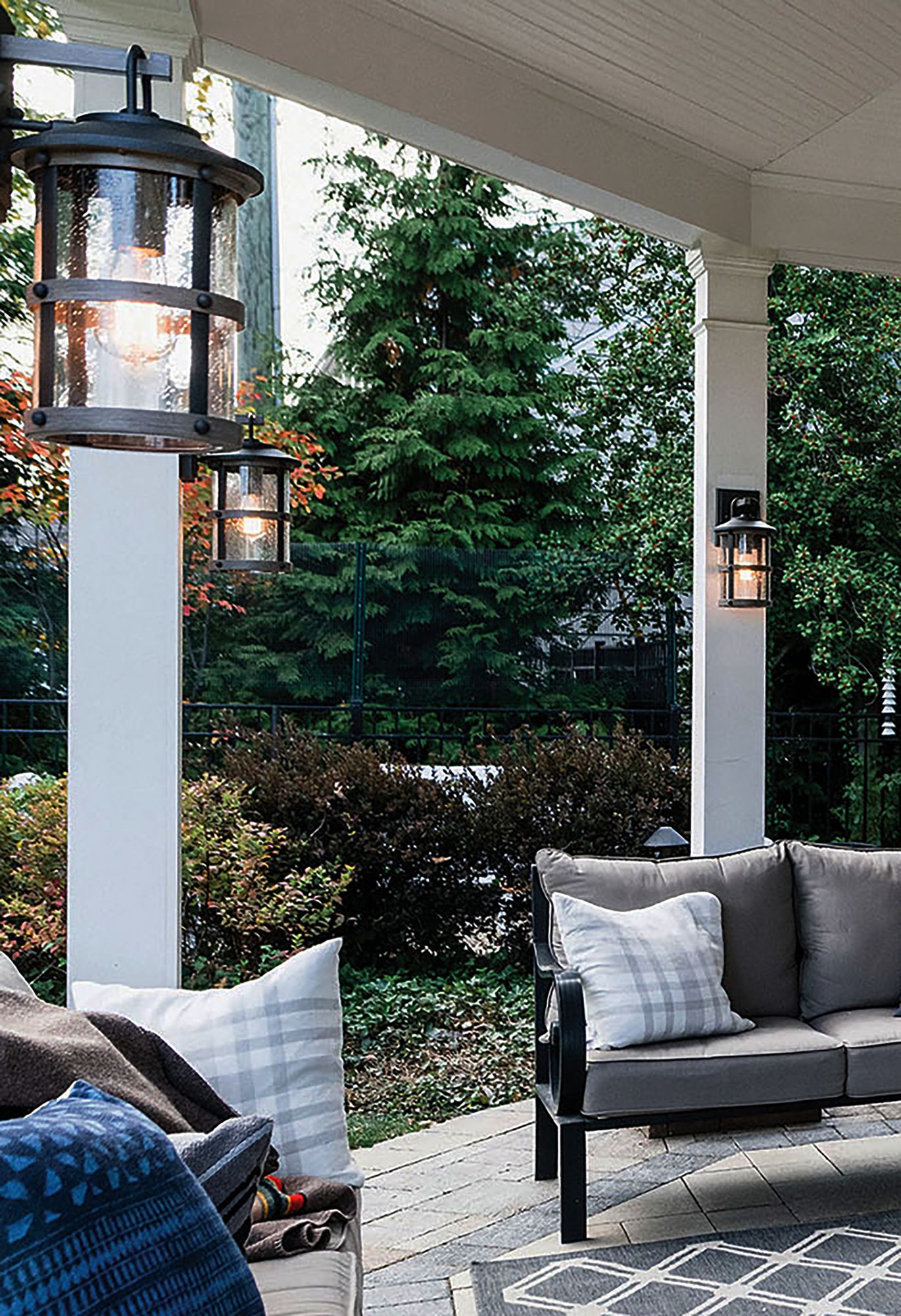 Hinkley Lakehouse 14 1/2" High Aged Zinc Outdoor Wall Light