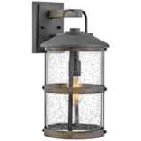 Hinkley Lakehouse 17 1/4&quot; High Aged Zinc Outdoor Wall Light