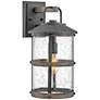 Hinkley Lakehouse 17 1/4" High Aged Zinc Outdoor Wall Light