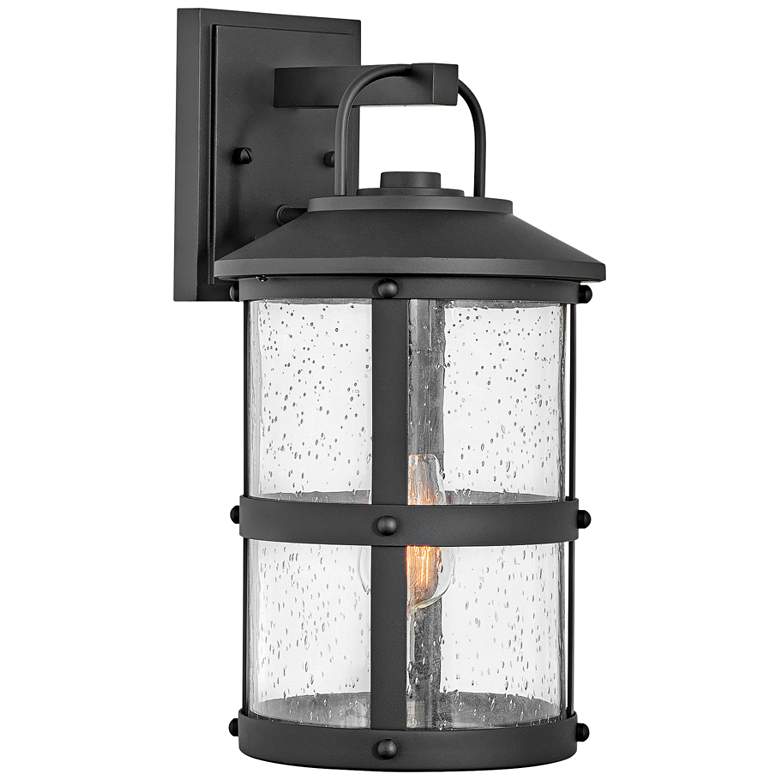 Image 1 Hinkley Lakehouse 17 1/4 inch High Black Outdoor Wall Light