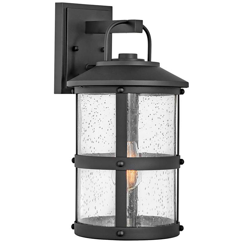 Image 1 Hinkley Lakehouse 17 1/4" High Black Outdoor Wall Light