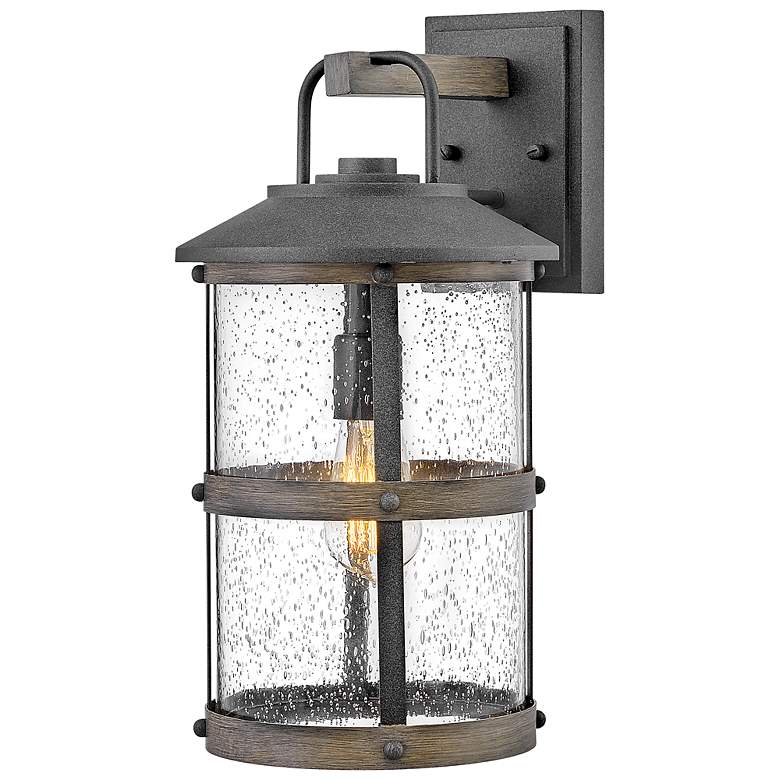 Image 2 Hinkley Lakehouse 17 1/4"H Aged Zinc LED Outdoor Wall Light more views