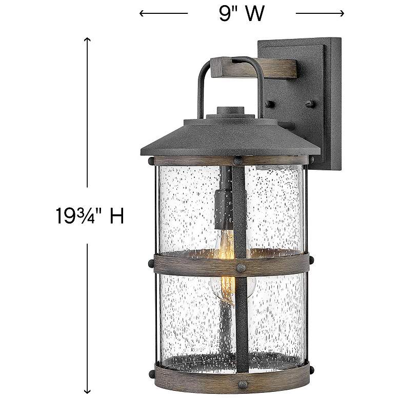 Image 4 Hinkley Lakehouse 17 1/4"H Aged Zinc LED Outdoor Wall Light more views