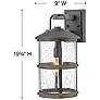 4_Hinkley Lakehouse 17 1/4"H Aged Zinc LED Outdoor Wall Light more views