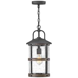 Hinkley Lakehouse 17 3/4" High Aged Zinc Outdoor Lantern Hanging Light