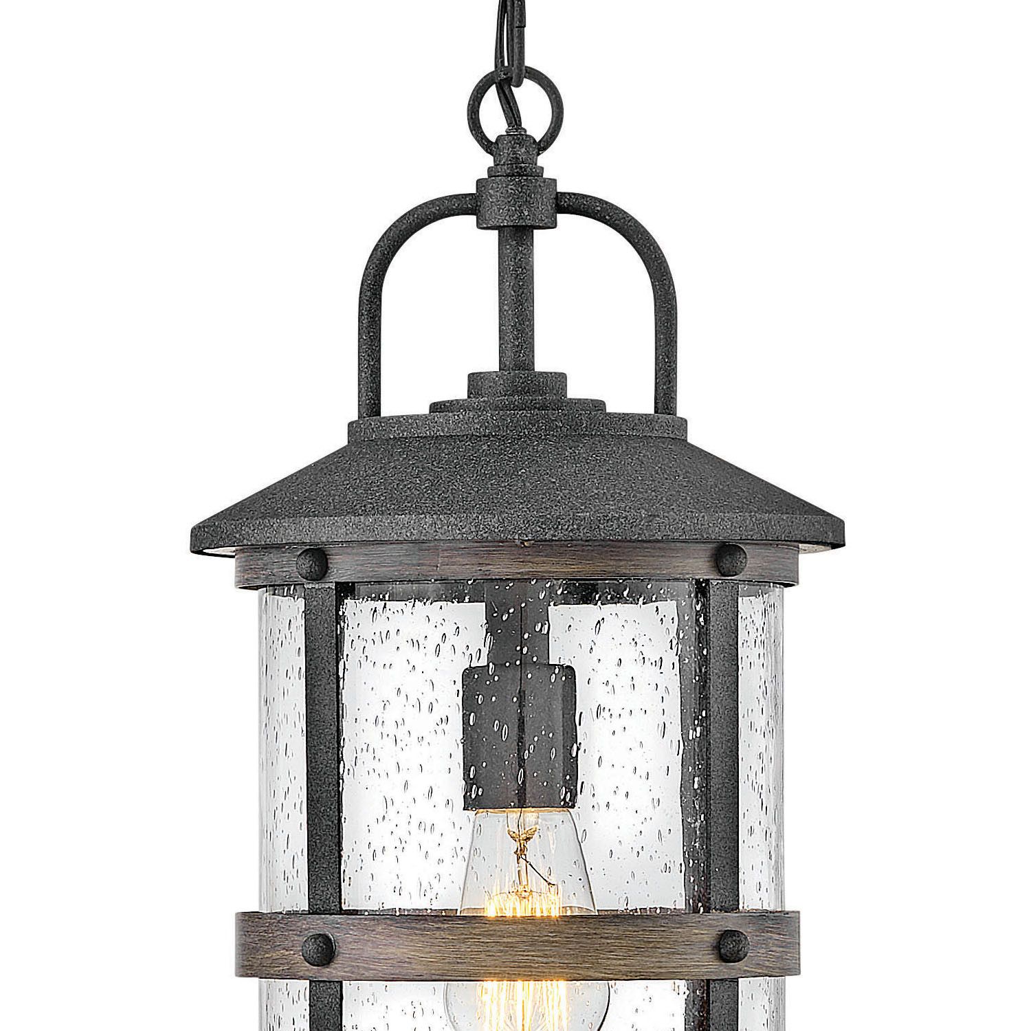 Image 4 Hinkley Lakehouse 17 3/4" High Aged Zinc Outdoor Lantern Hanging Light more views