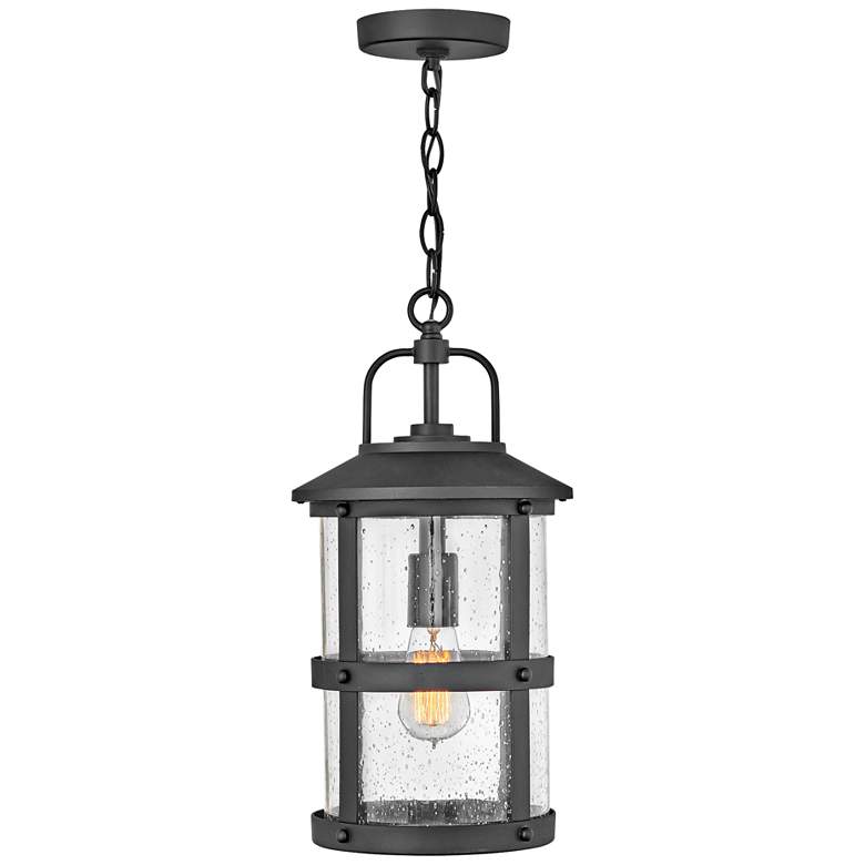 Hinkley Lakehouse 17 3/4&quot; High Black Outdoor Hanging Light