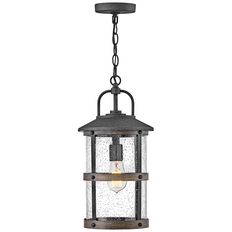 Hinkley Lakehouse 17 3/4&quot;H Aged Zinc Outdoor Hanging Light