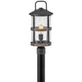 Hinkley Lakehouse 18 3/4&quot; High Aged Zinc Outdoor Post Light