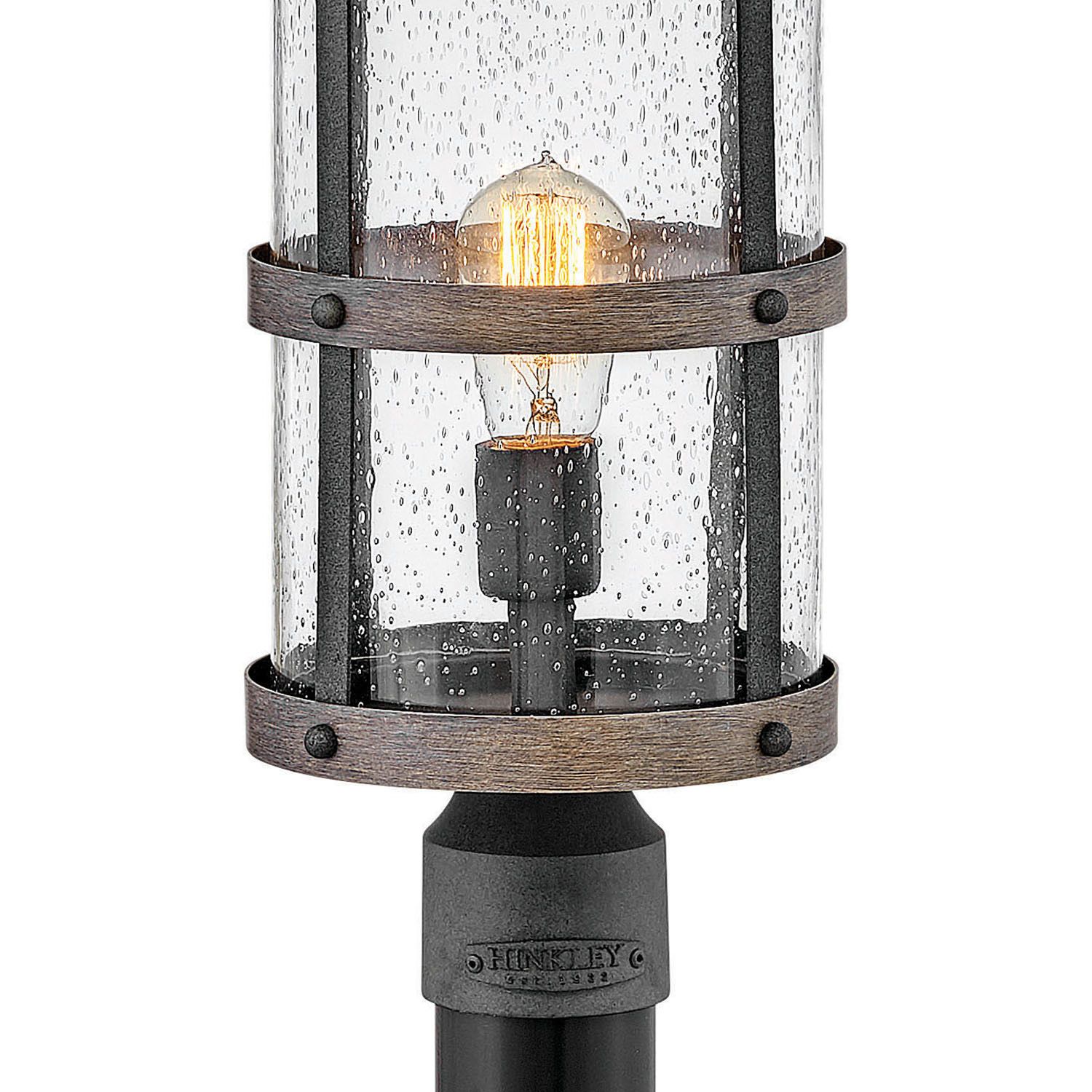 Image 6 Hinkley Lakehouse 18 3/4" High Aged Zinc Outdoor Post Light more views