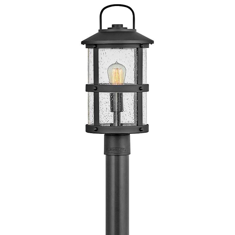 Image 1 Hinkley Lakehouse 18 3/4 inch High Black Outdoor Post Light