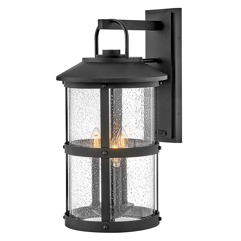 Image 2 Hinkley Lakehouse 24" High Black 3-Light Outdoor Wall Light more views