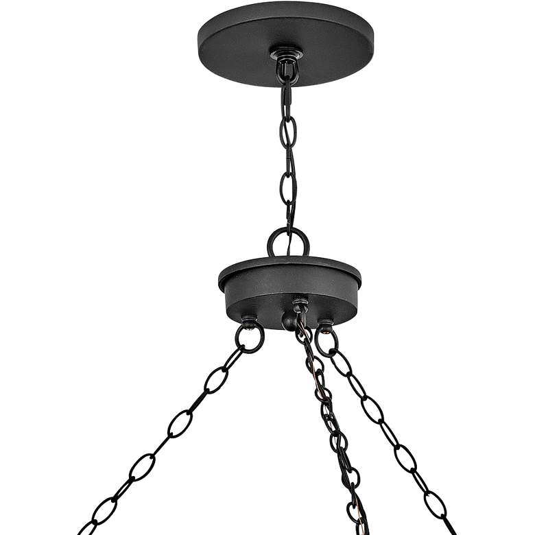 Image 4 Hinkley Lakehouse 42 inch Wide Black 6-Lantern Outdoor Ring Chandelier more views