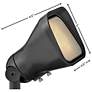 7_Hinkley - Landscape Accent Flood Lumacore- LED 12W 3000K 12V- Satin Black more views