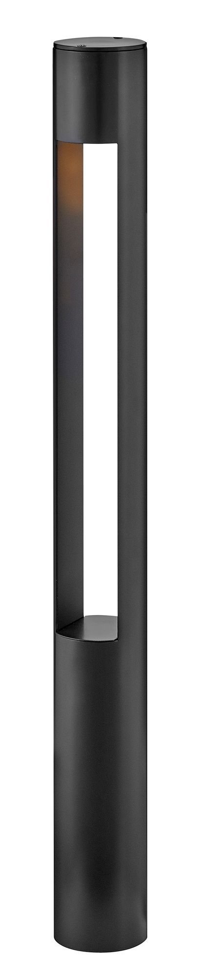 Image 2 Hinkley Landscape Atlantis 12V Large Round Bollard 30" Satin Black more views