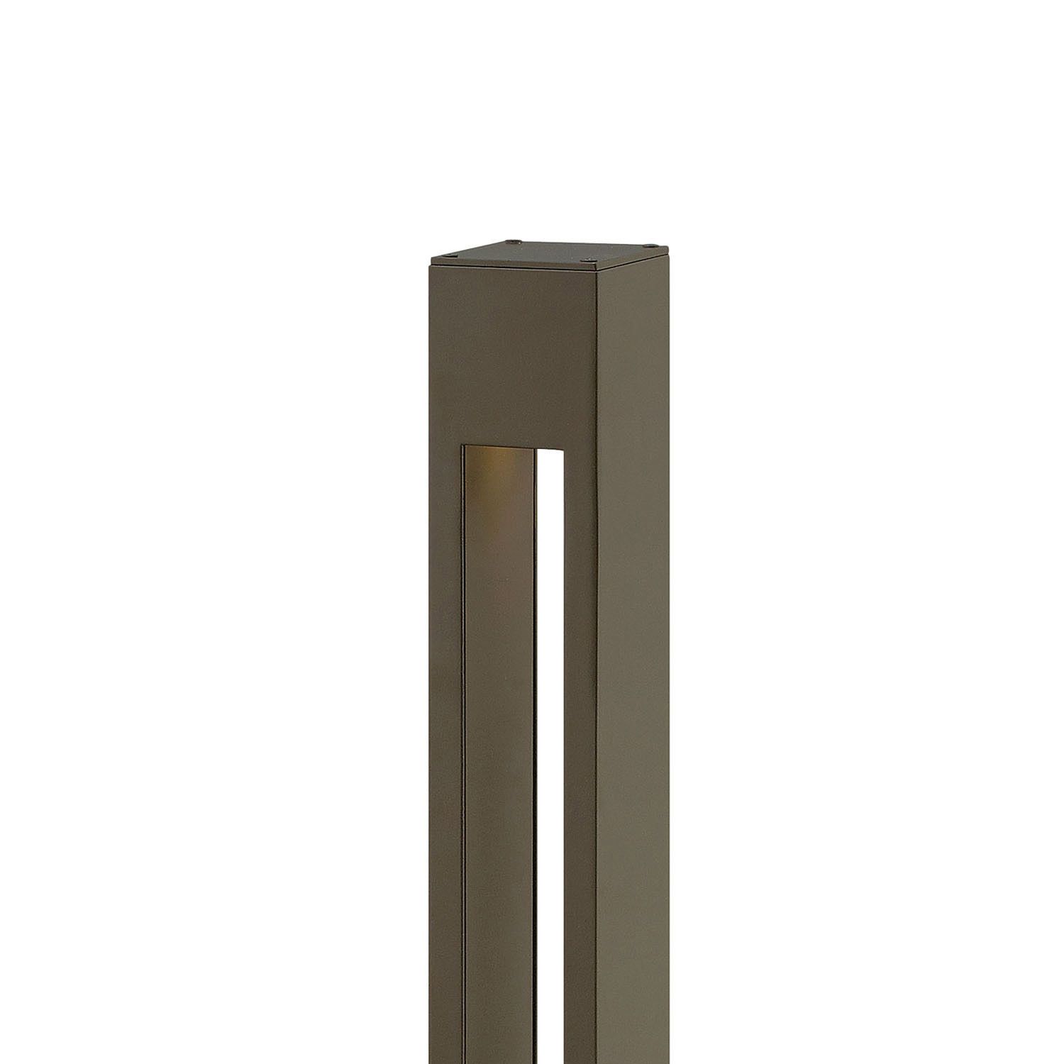 Image 4 Hinkley Landscape Atlantis 12V Large Square Bollard 30" Bronze more views