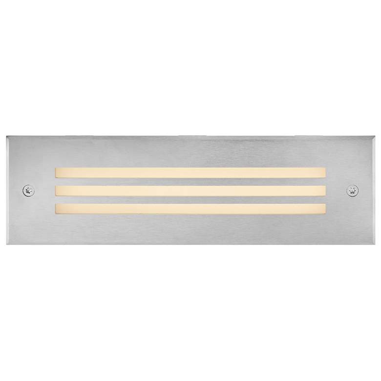 Image 4 Hinkley Landscape Dash 12V LED Louvered Brick 10" Stainless Steel more views