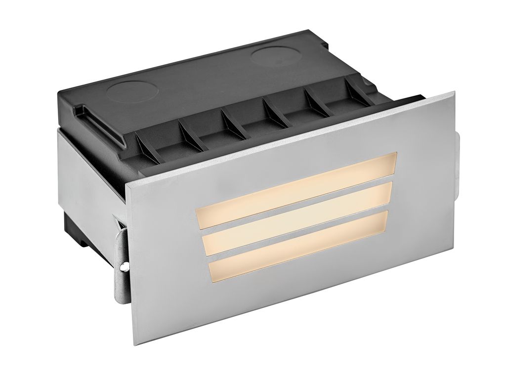 Image 2 Hinkley Landscape Dash 12V LED Louvered Brick Light 6.25" Stainless Steel more views
