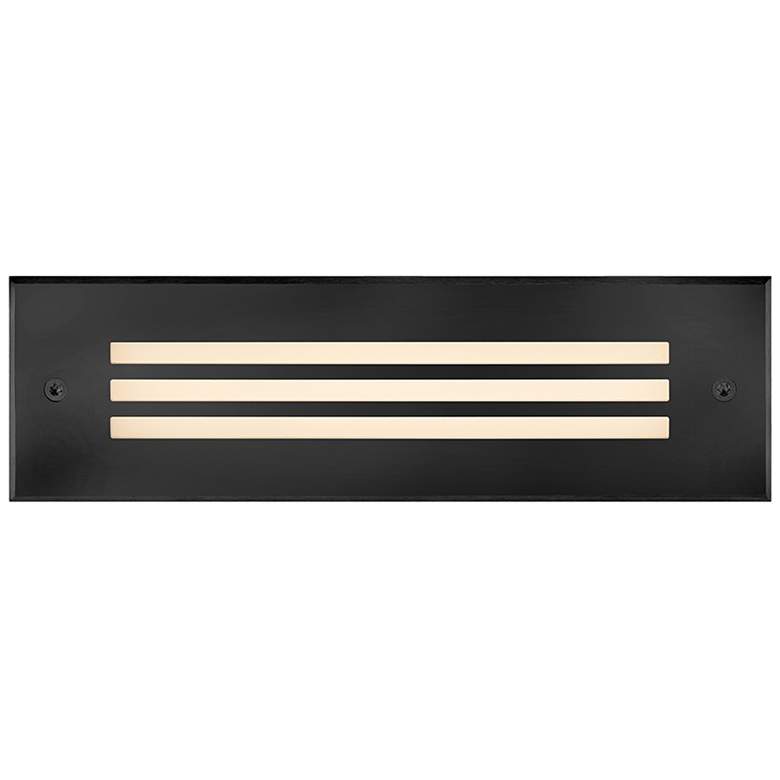 Image 1 Hinkley Landscape Dash Louvered Flush Step 120V 10" Stainless Steel Bl