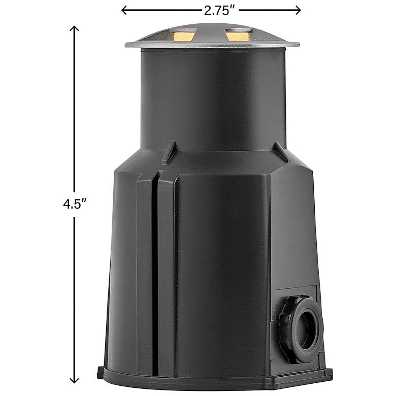 Image 6 Hinkley Landscape Flare Quad Directional Well Light 2.75" Stainless Steel more views