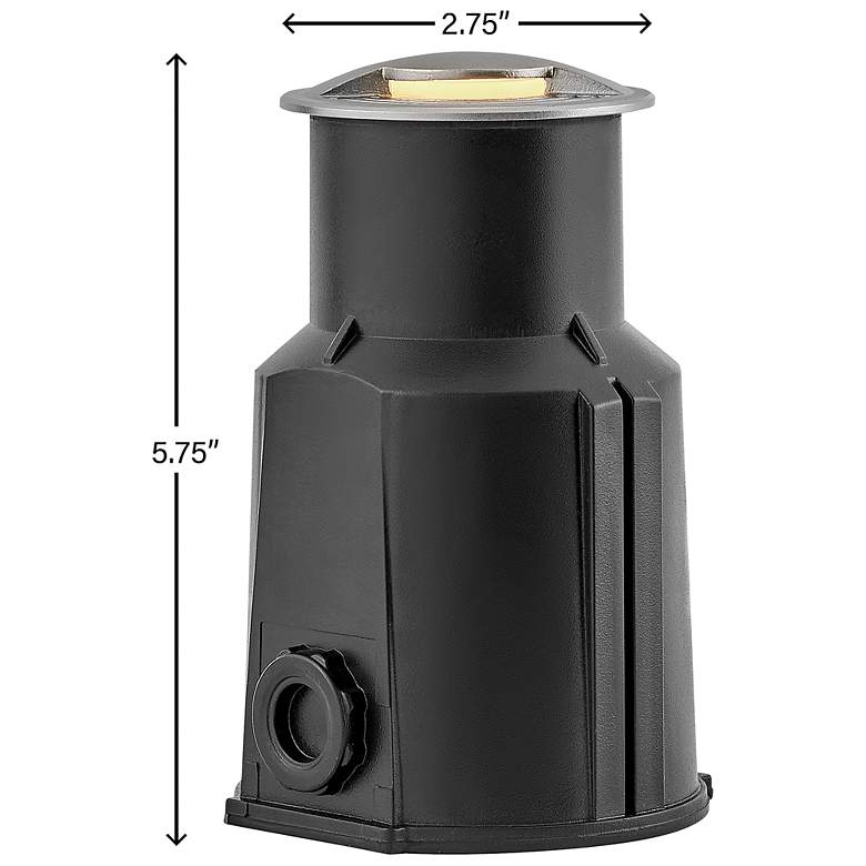 Image 5 Hinkley Landscape Flare Uni-Directional Well Light 2.75" Stainless Steel more views