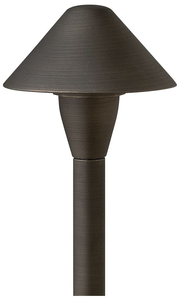 Image 2 Hinkley Landscape Hardy Island 12V Classic Path 15.75" Brass Satin Bla more views