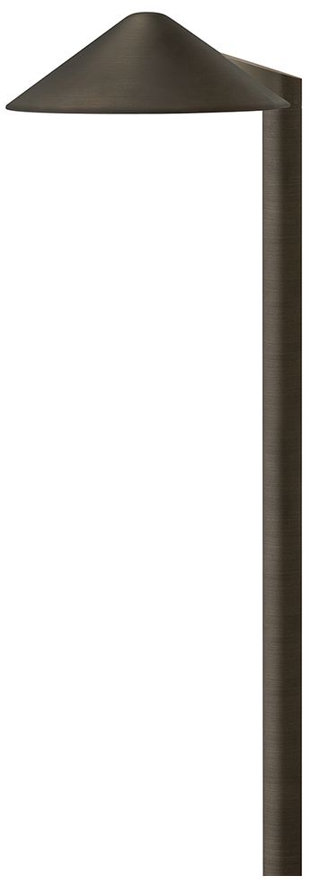 Hinkley Landscape Hardy Island 12V Round Side Path 18.25" Brass Satin Black
