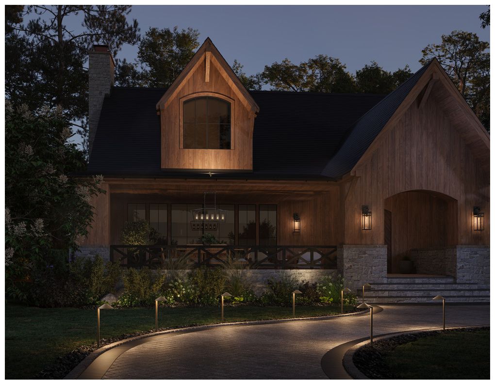 Image 5 Hinkley Landscape Hardy Island 12V Round Side Path 18.25" Brass Satin Black more views