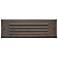 Hinkley Landscape Louvered Brick LED Flush Step Light 12V 9" Matte Bro