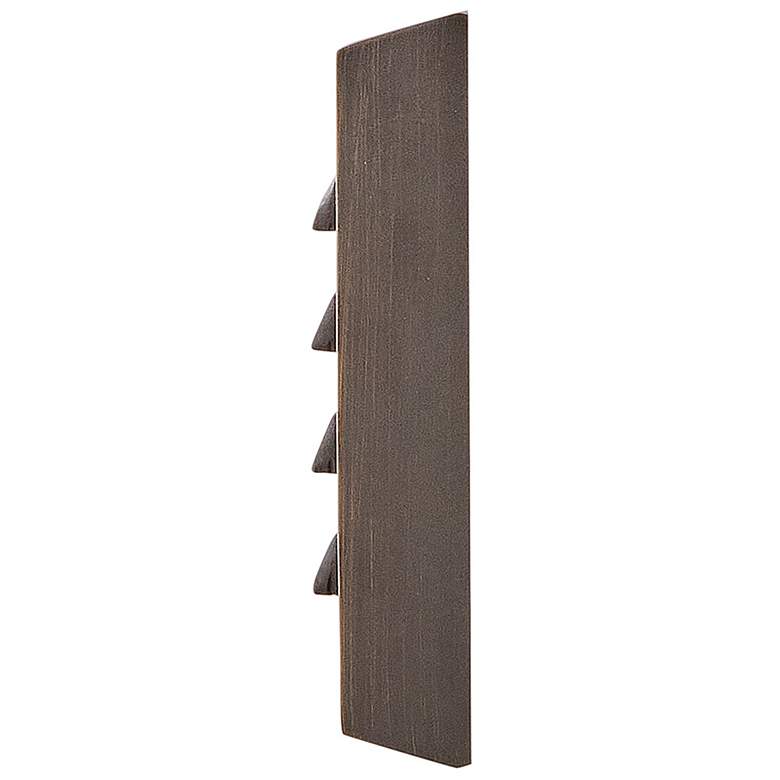 Image 3 Hinkley Landscape Louvered Brick LED Flush Step Light 12V 9" Matte Bro more views