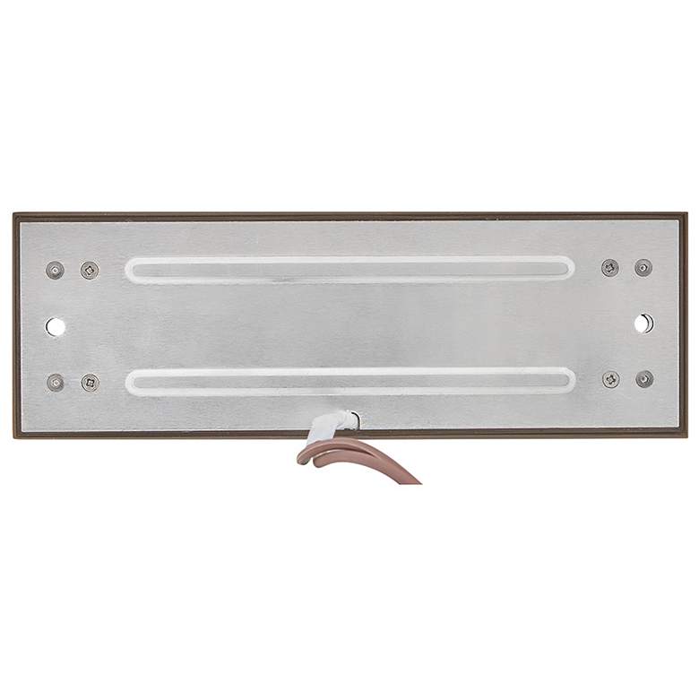 Image 4 Hinkley Landscape Louvered Brick LED Flush Step Light 12V 9" Matte Bro more views