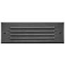 1_Hinkley Landscape Louvered Brick LED Flush Step Light 12V 9" Satin Bla