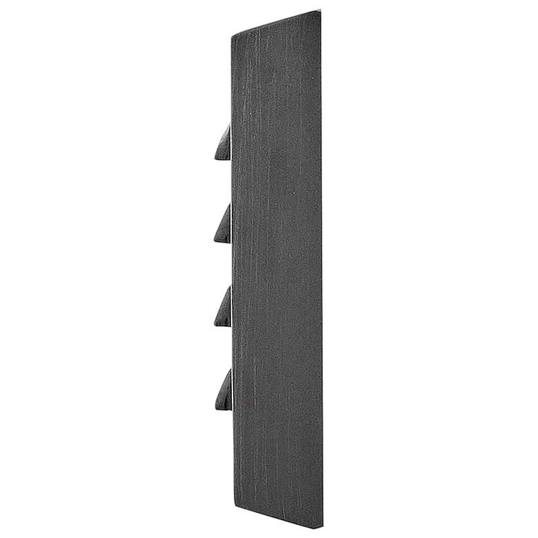 Image 3 Hinkley Landscape Louvered Brick LED Flush Step Light 12V 9" Satin Bla more views