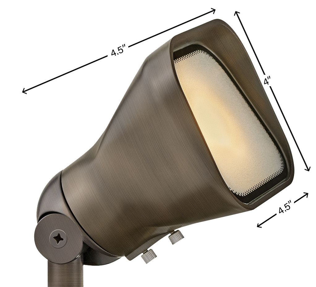 Image 3 Hinkley Landscape Lumacore Accent Spot 12V LED 2700K 4.5" Matte Bronze more views