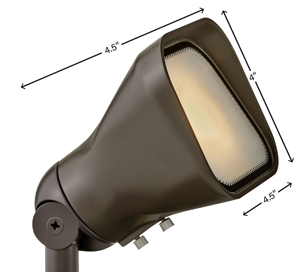 Hinkley Landscape Lumacore Accent Spot Light 12V LED 3000K 4.5" Bronze