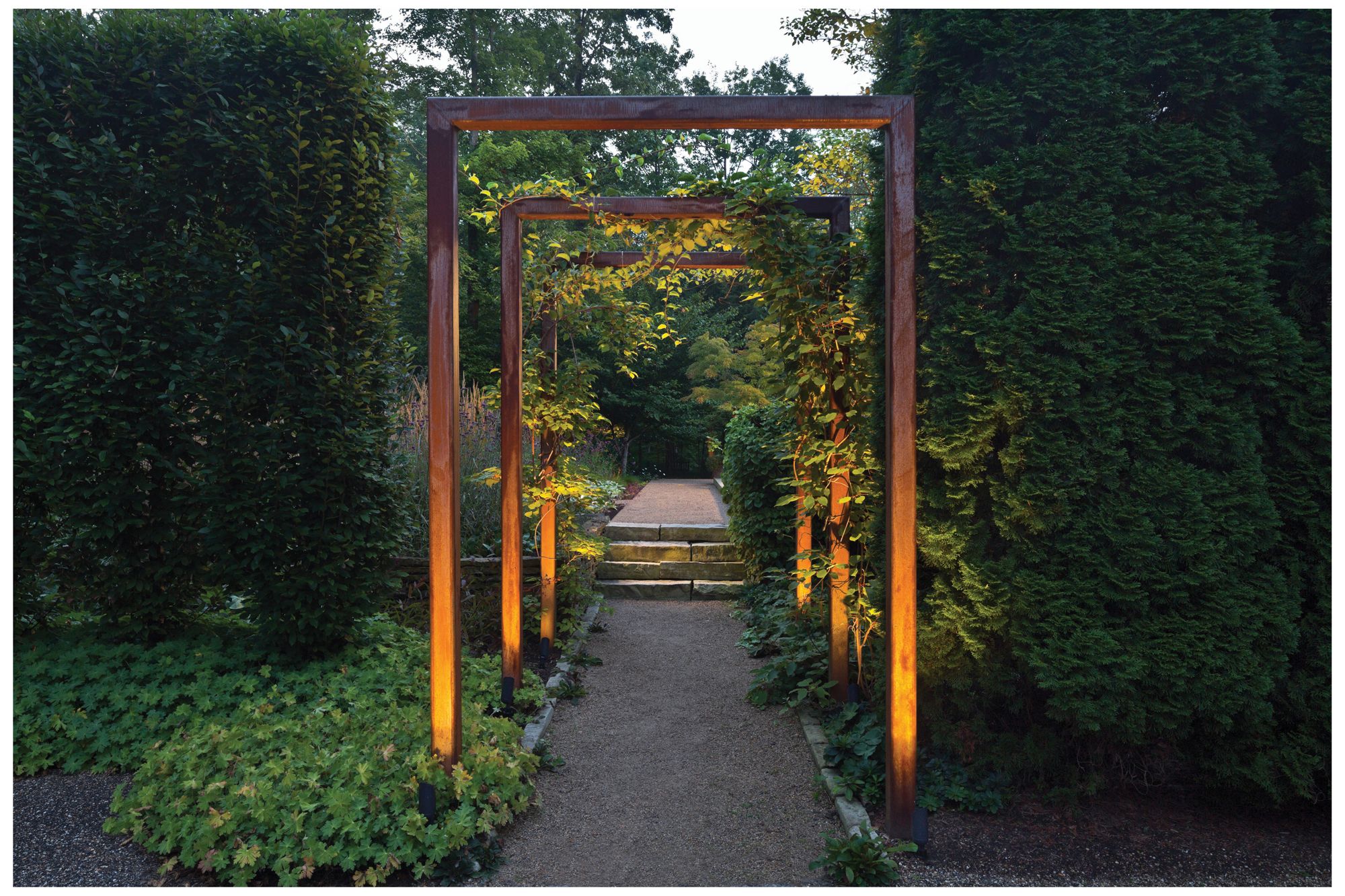 Hinkley Landscape Lumacore Hardy Island 2700K Spot 5.75" Brass Satin Black