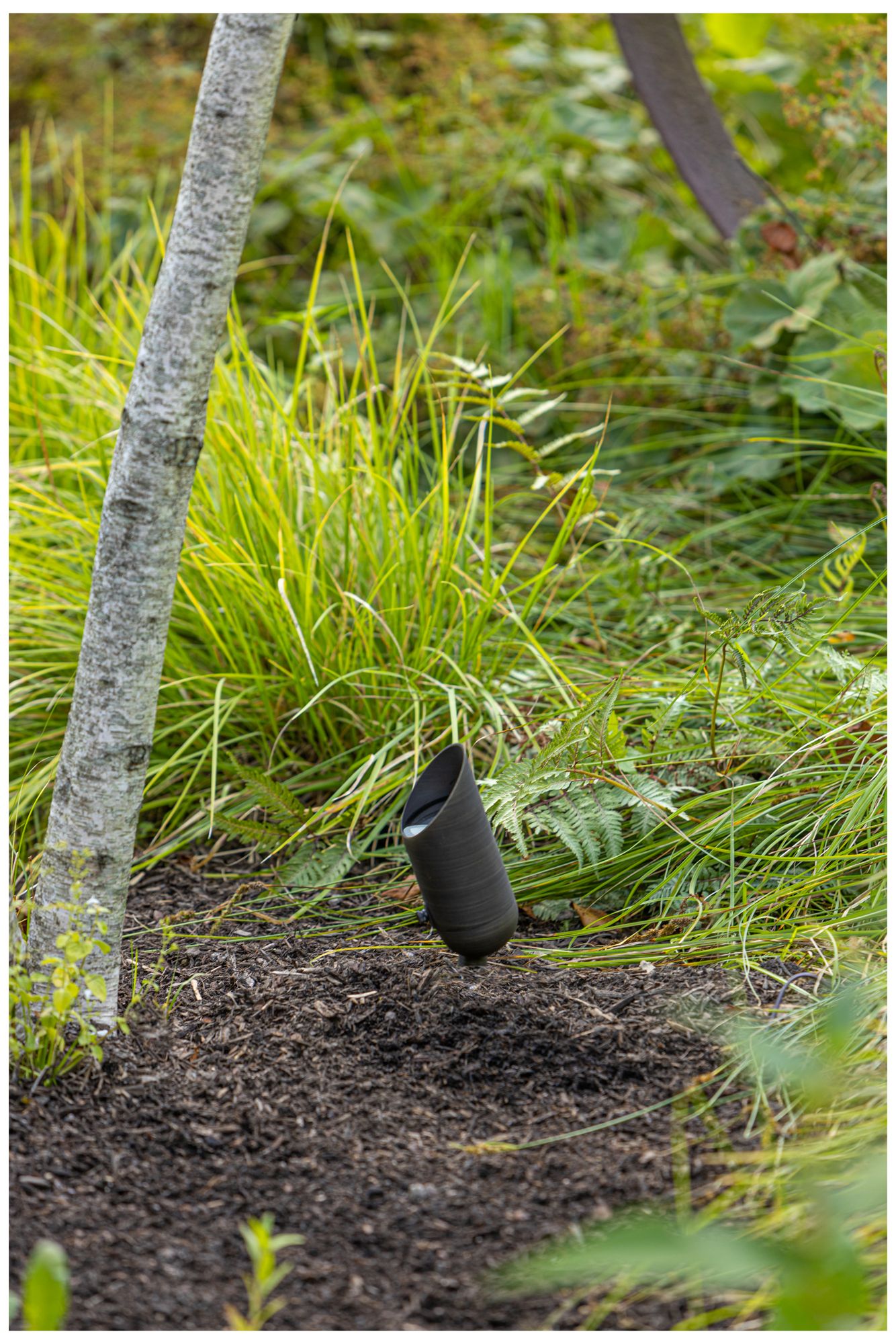 Hinkley Landscape Lumacore Hardy Island 3000K Spot 5.75" Brass Satin Black