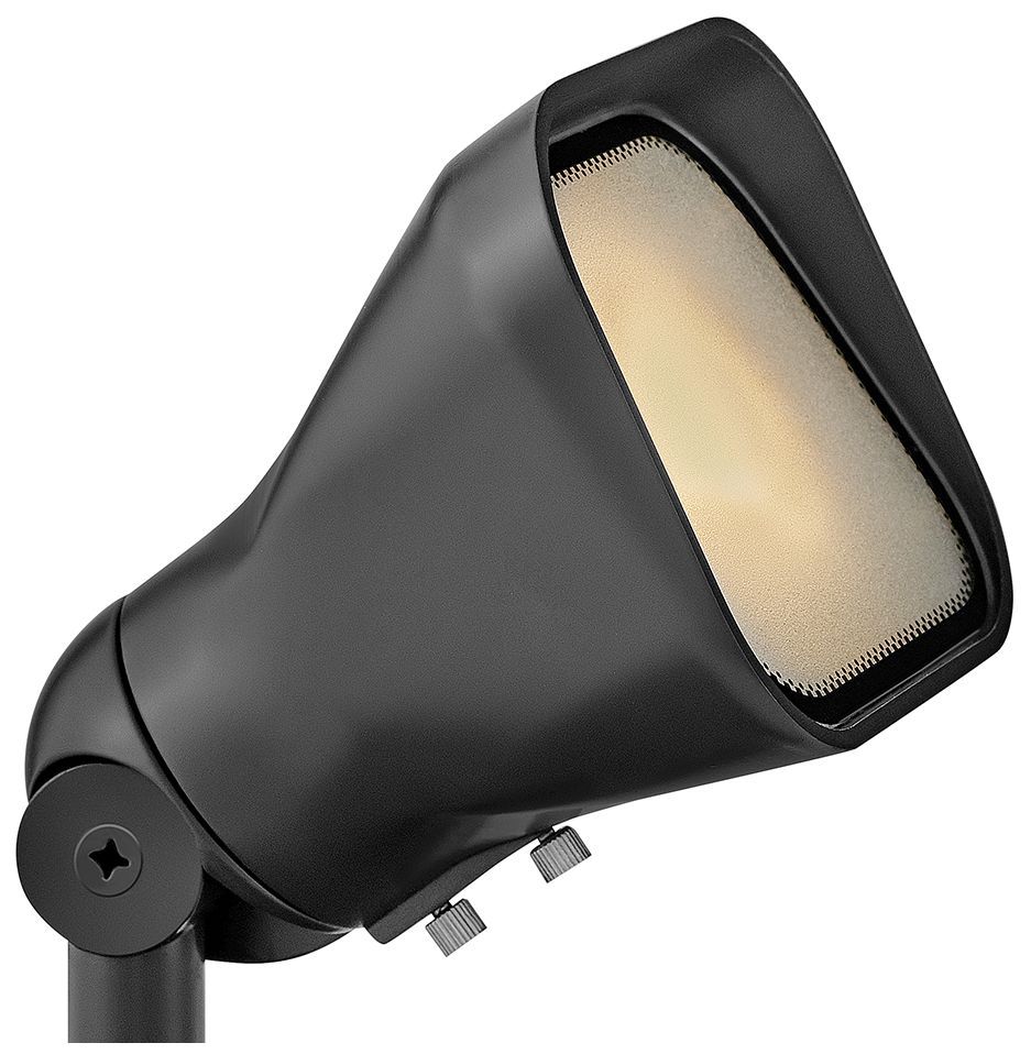 Hinkley Landscape Lumacore Hardy Island LED 2700K 4.5" Brass Satin Black