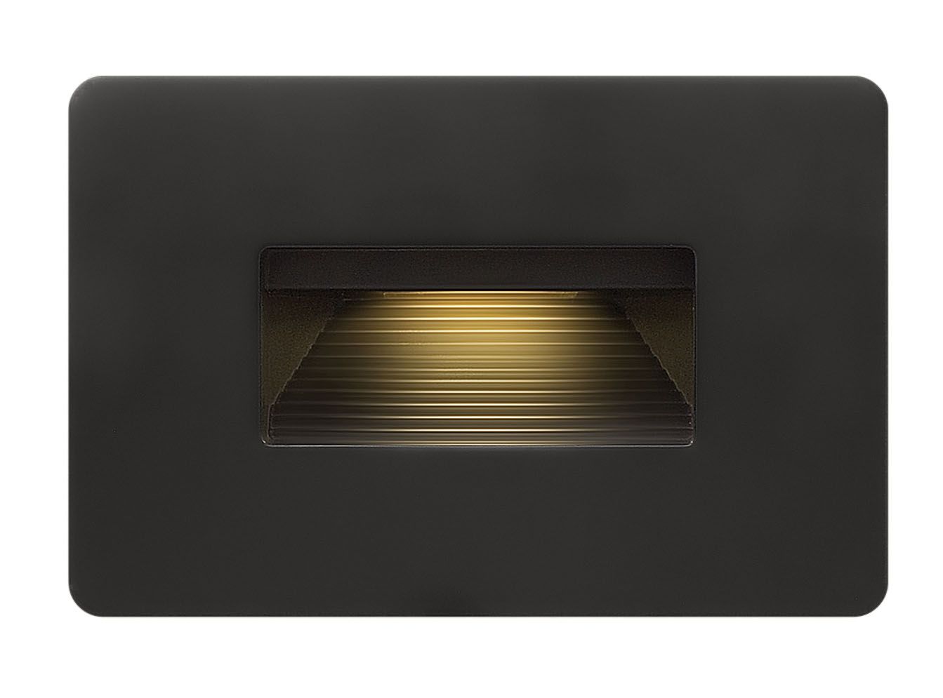 Image 7 Hinkley Landscape Luna LED 2700K Step Light 12V Horizontal 4" Satin Black more views