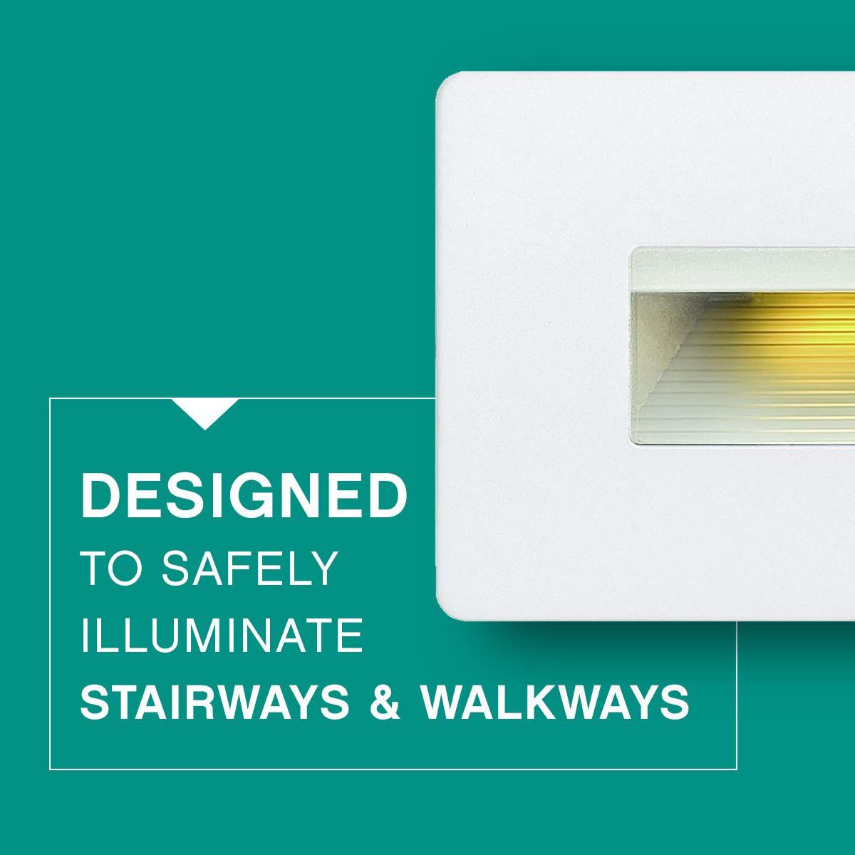 Image 4 Hinkley Landscape Luna LED 2700K Step Light 12V Horizontal 4" Satin White more views