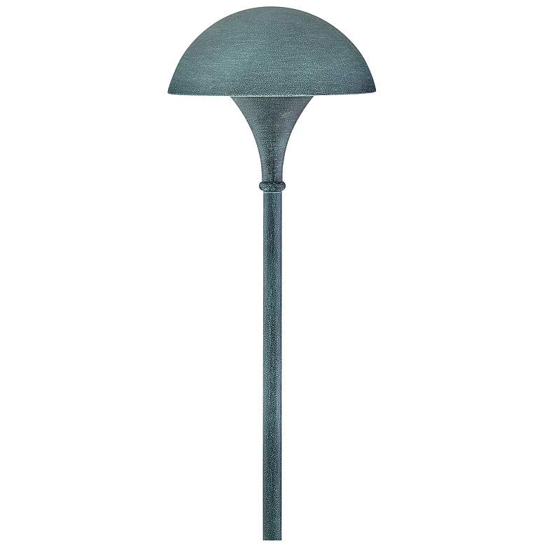 Image 1 HINKLEY LANDSCAPE MUSHROOM 120v Path Light Verde