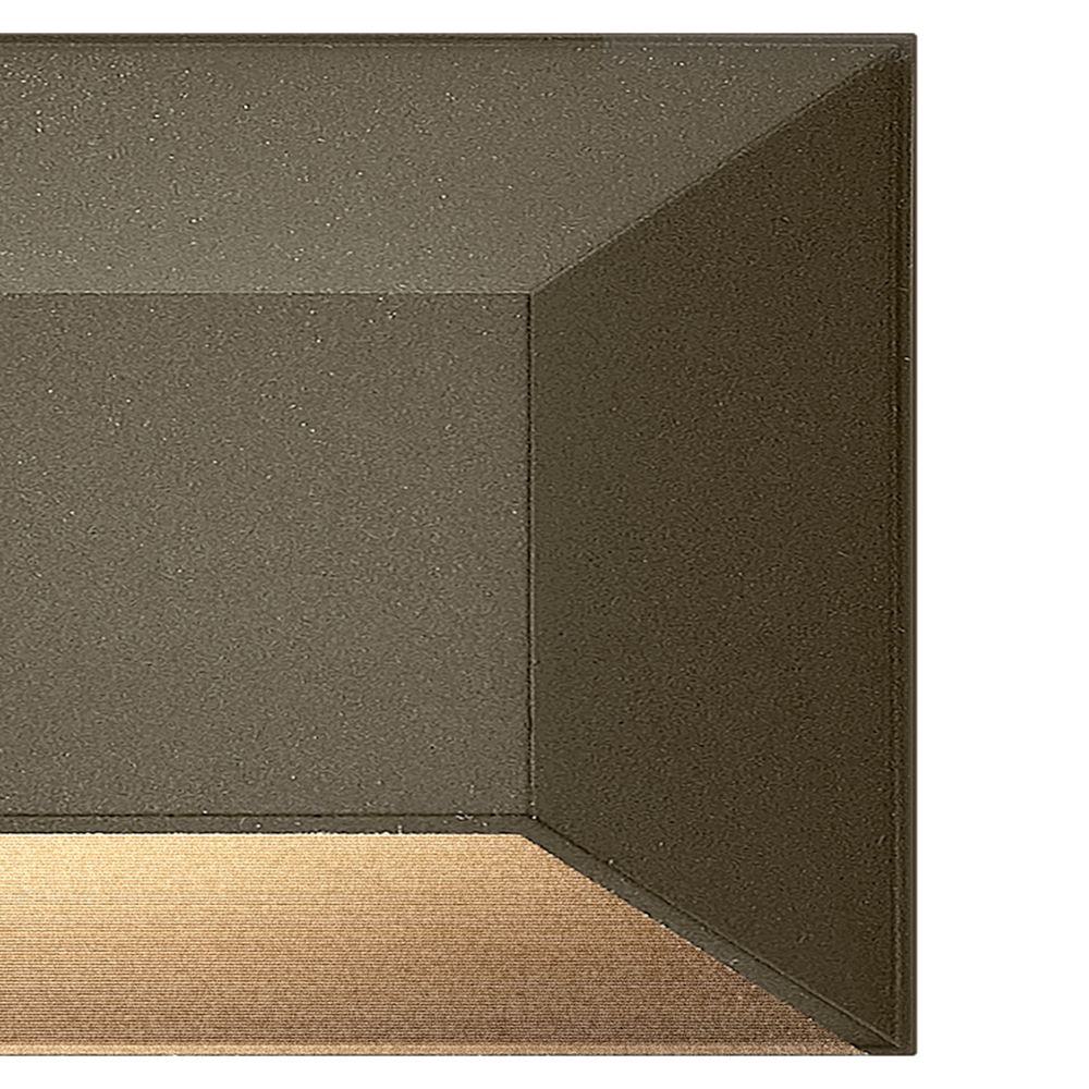 Image 3 Hinkley Landscape Nuvi 12V Large Rectangular Deck Sconce 8" Bronze more views