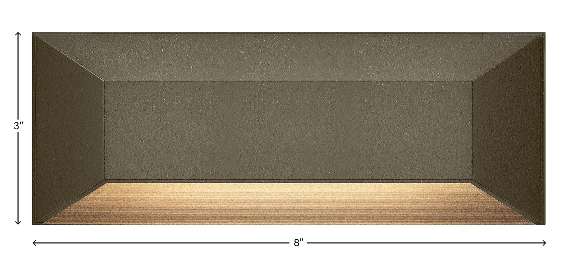 Image 5 Hinkley Landscape Nuvi 12V Large Rectangular Deck Sconce 8" Bronze more views