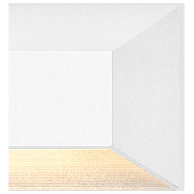 Image 3 Hinkley Landscape Nuvi 12V Large Rectangular Deck Sconce 8" Matte Whit more views
